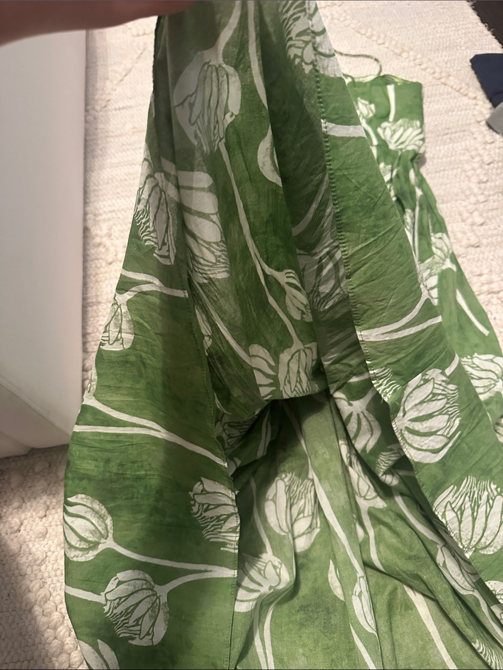 Zara Green Floral Maxi Dress - Picture 4 of 4